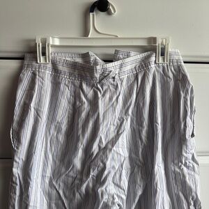 Villager White and Blue Striped Pants